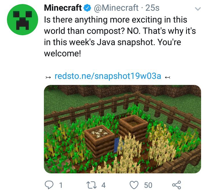 New Snapshot 19w03a Released For Minecraft Java Minecraft Amino