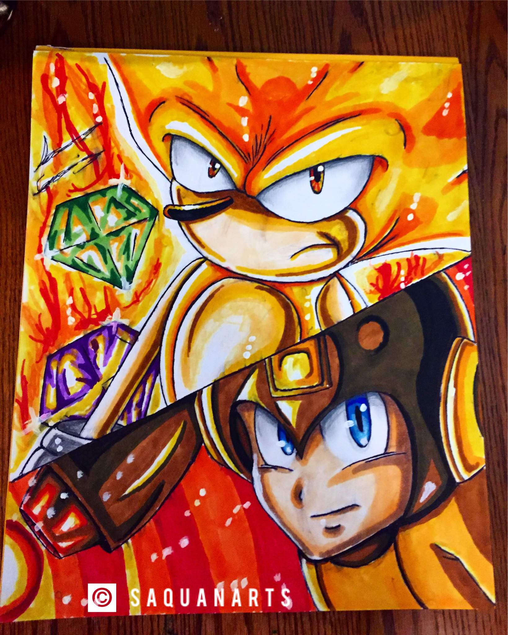 Super sonic vs Golden megaman | Cartoon Amino