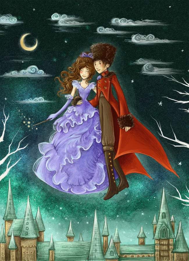 Hermione at the Yule Ball Art | Harry Potter Amino