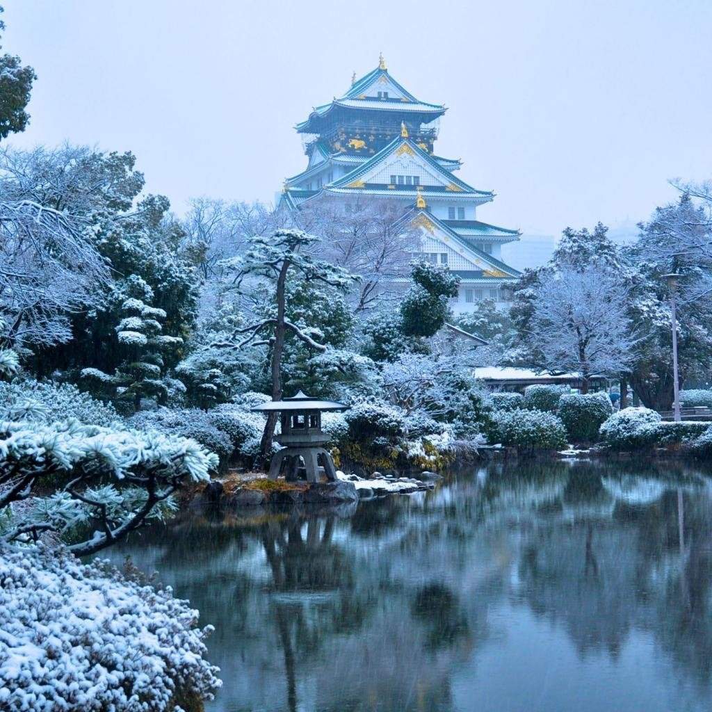 зимняя япония
