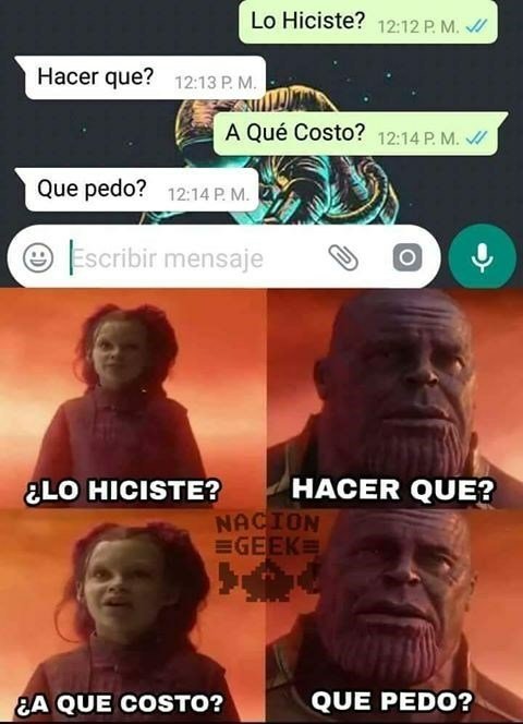 Recopilación de thanos | •Meme• Amino