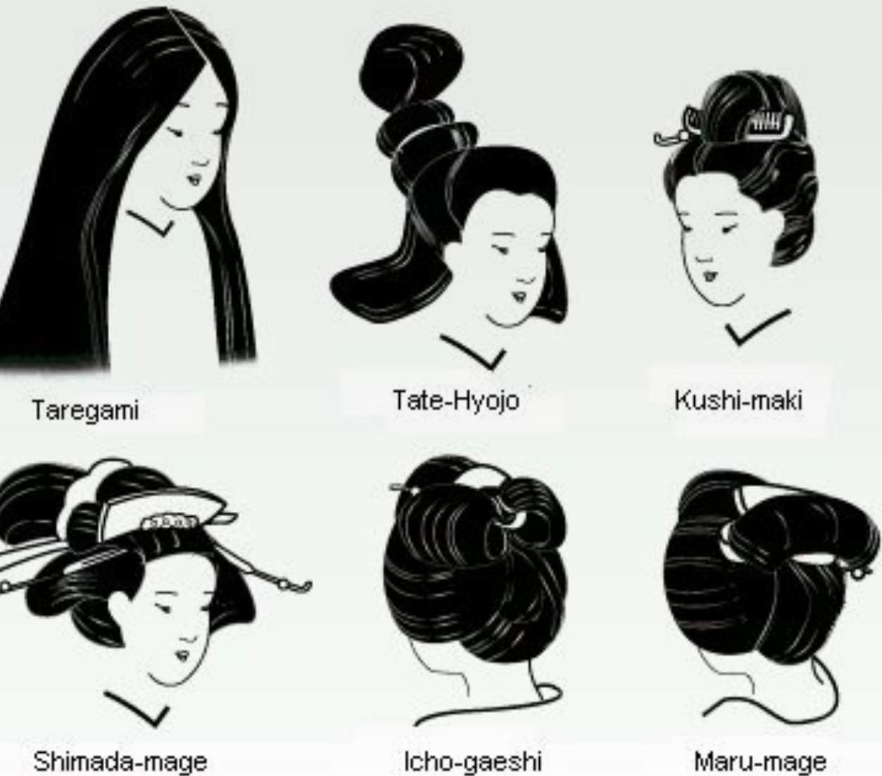 Traditional Japanese hairstyles- Women | Japan Amino