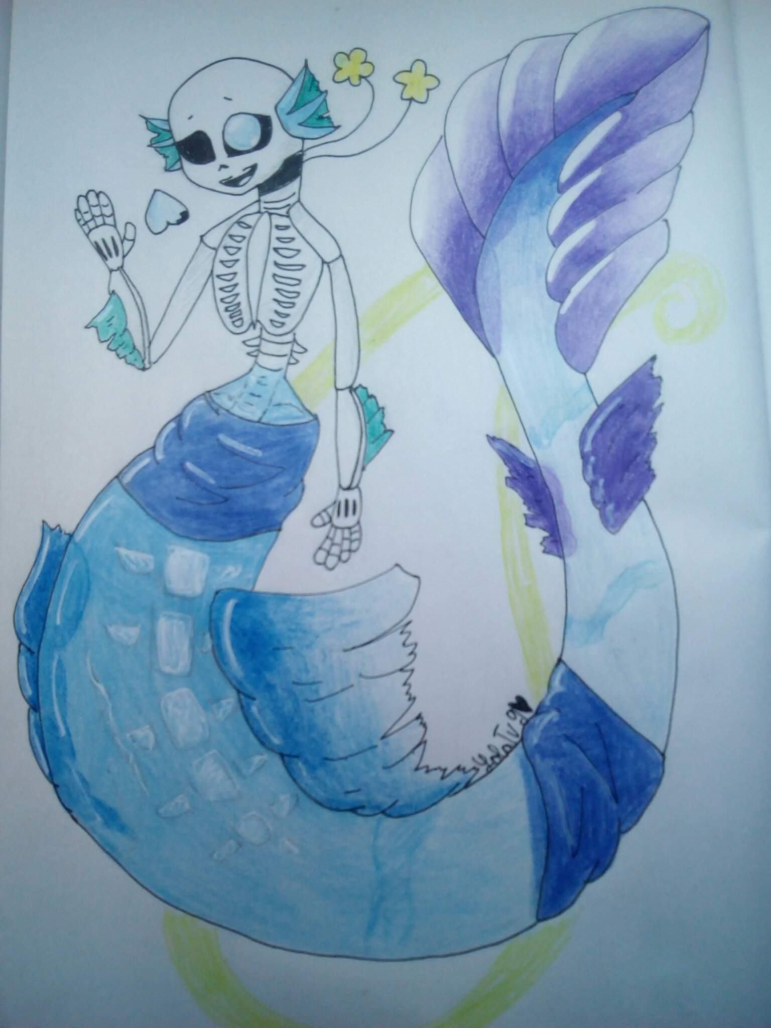 My OC Sans Shiro as a Mermaid | Undertale AUs Amino