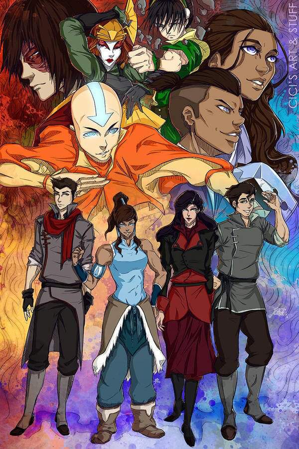 Team Aang & Team Korra Vs The Akatsuki | Anime Amino