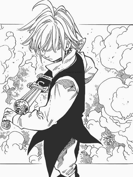 Meliodas Time Lapse Drawing From Seven Deadly Sins | Manga Amino