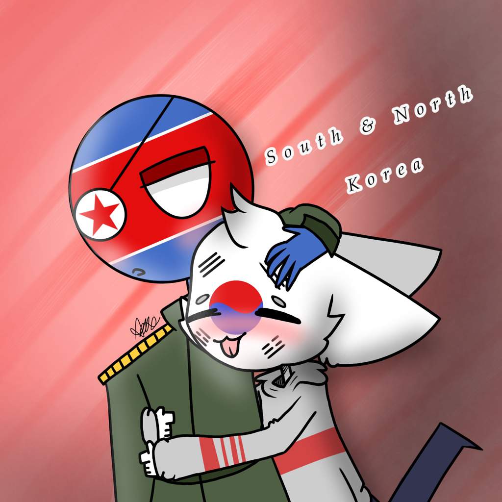 Countryhumans Japan X North Korea 