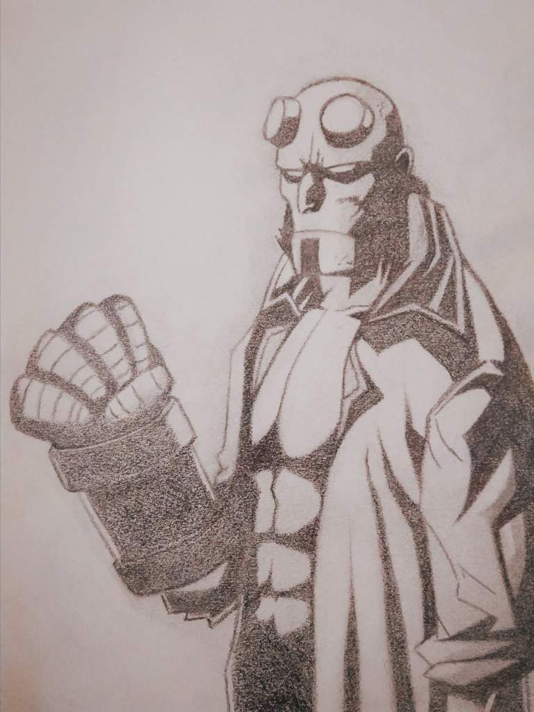 Hellboy Drawing! 🖋️🖍️ ️ | Comics Amino