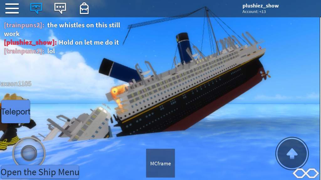 Somebody Showed Me This In Roblox Titanic Amino - titanic