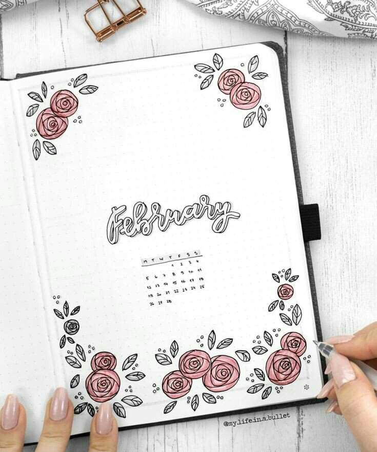 Portadas Febrero♡ Bullet Journal Y Organización Amino 6798