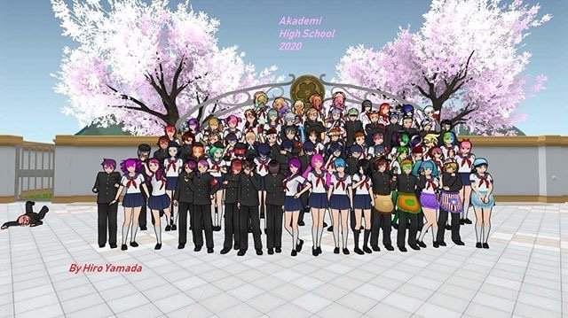 Akademi High School 2020. Photo De Classe. | [FR] Yandere Simulator 💌 Amino