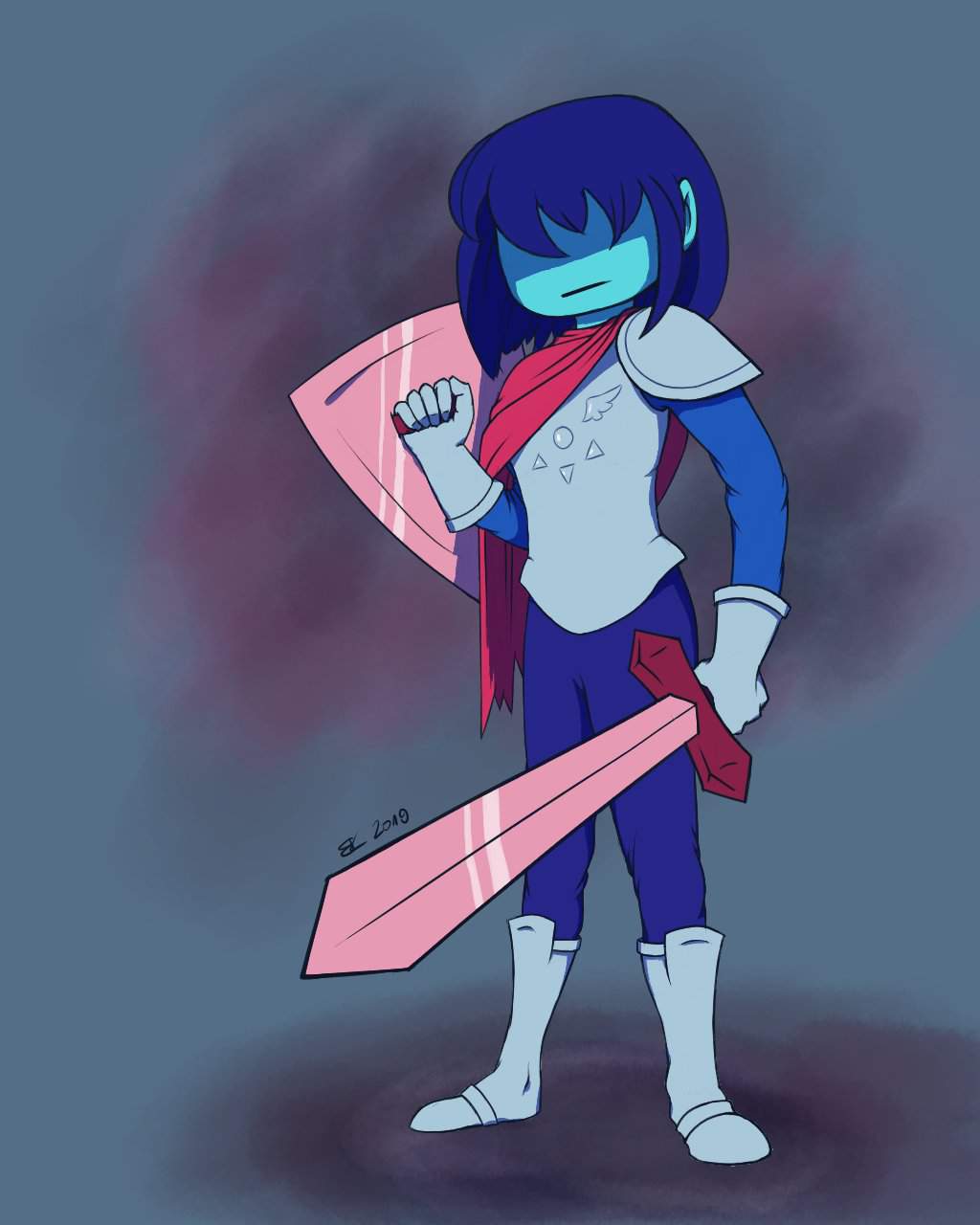 Kris the Hero (?) | Deltarune. Amino