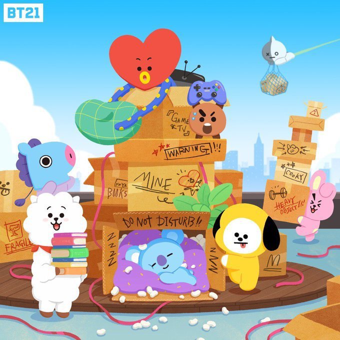 BT21 Twitter Updates- January | ARMY's Amino