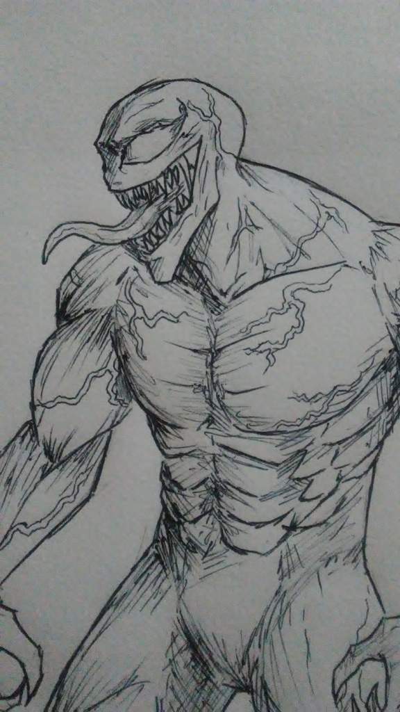 venom drawing full body easy