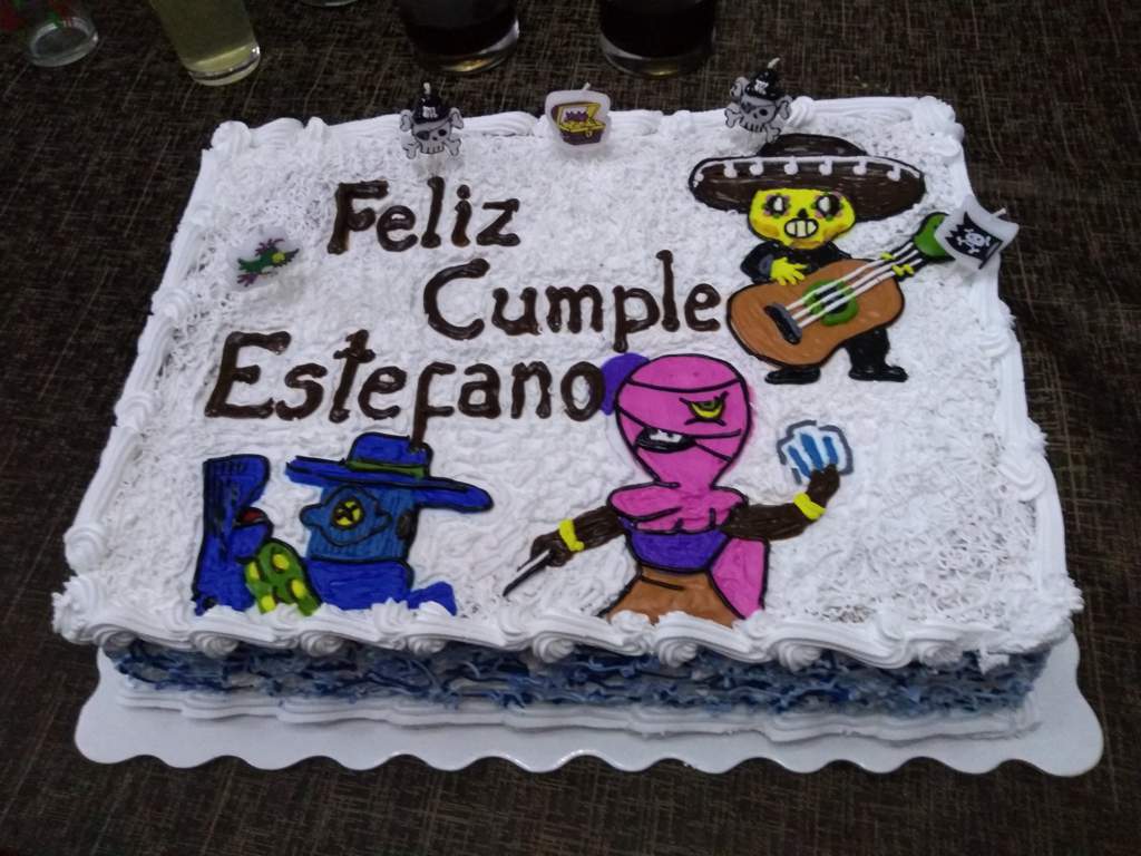 pasteles feliz cumpleaños tortas de brawl stars