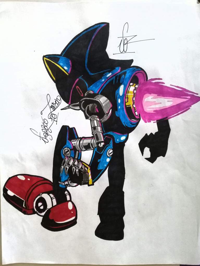 Dibujo de Metal Sonic | Sonic the Hedgehog Español Amino