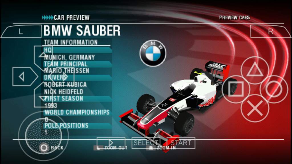 Mod for F1 2009 PPSSPP. | Formula 1 Amino
