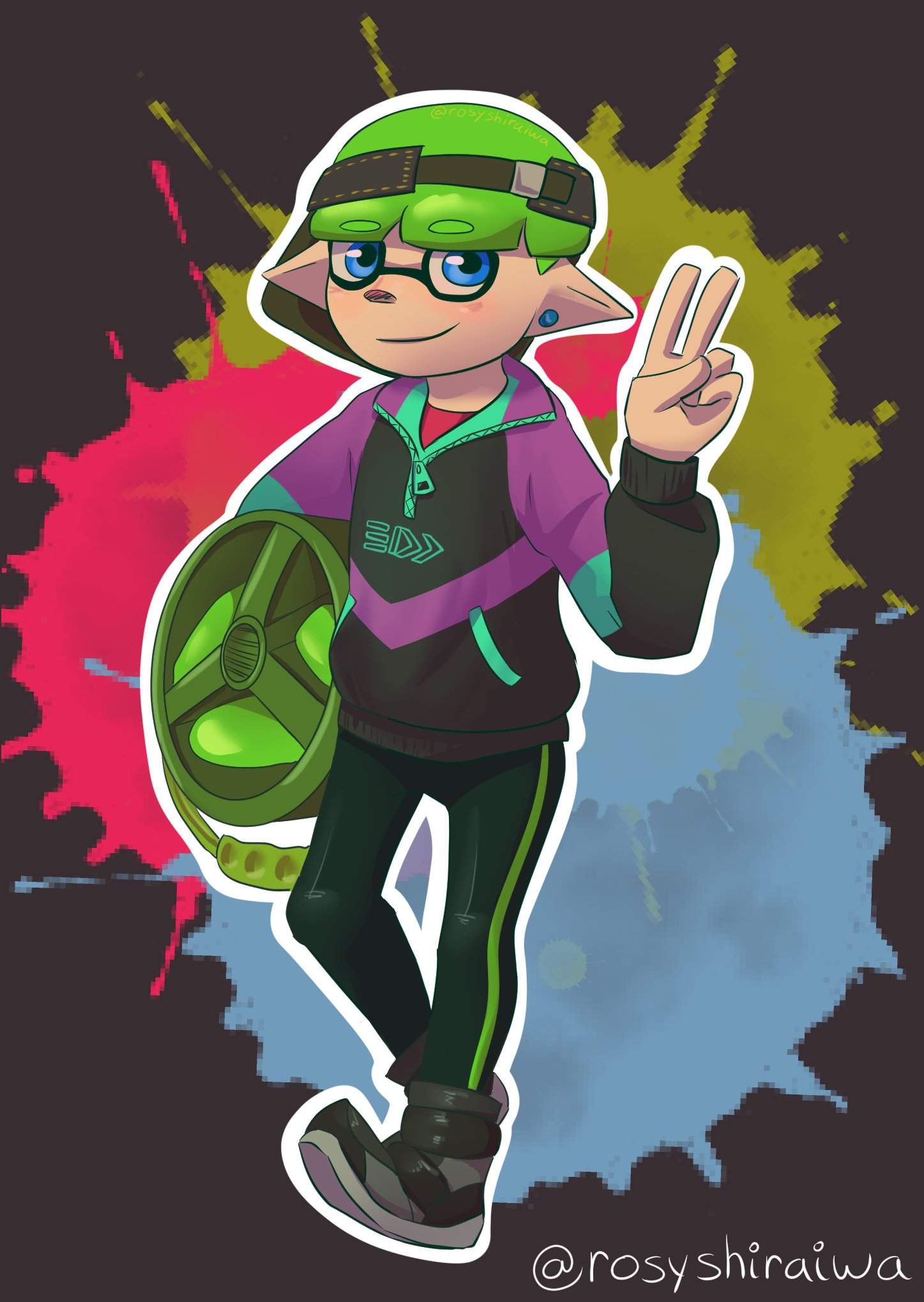 SpeedPaint - Takoroka Style (Splatoon) | Splatoon Amino