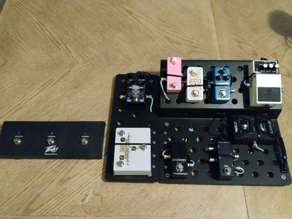 footswitch on pedalboard