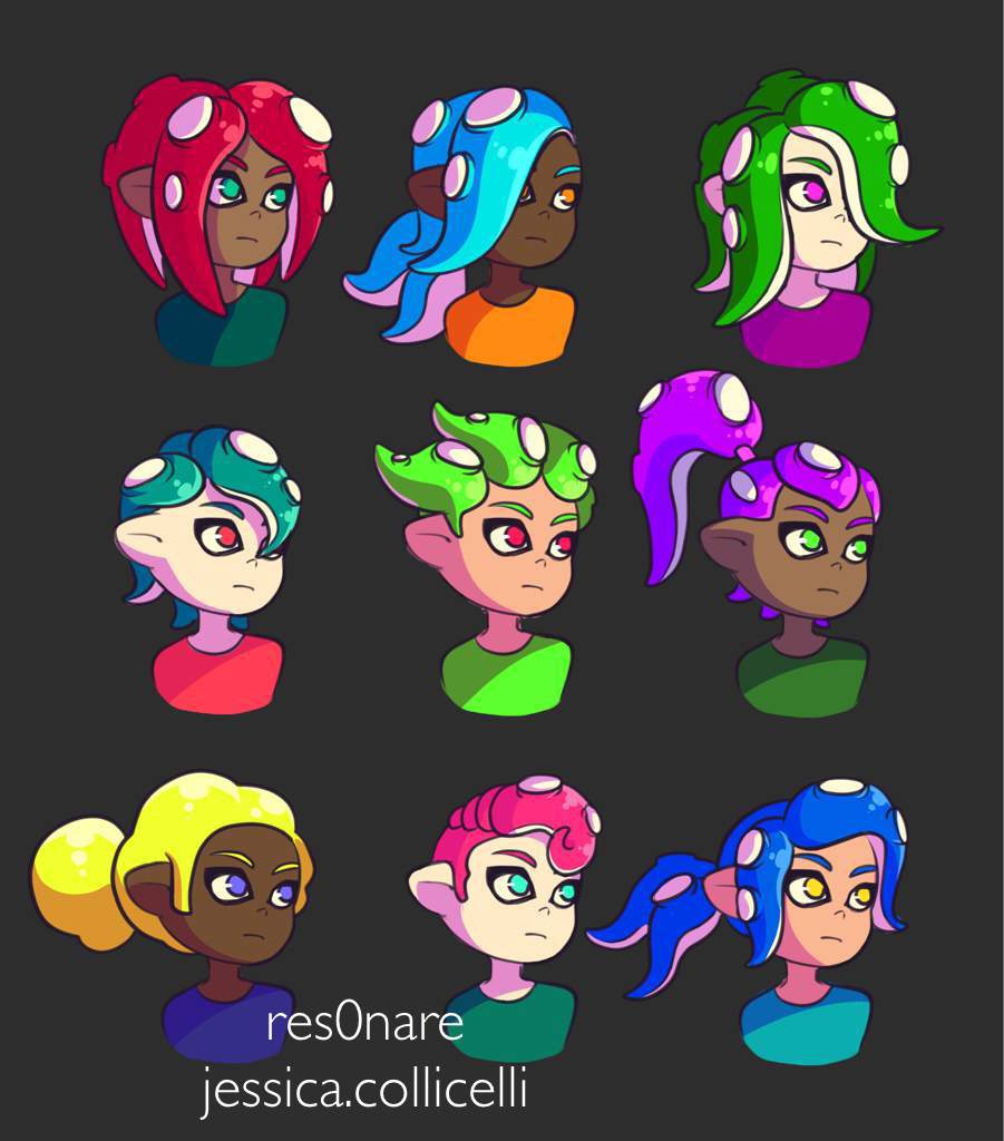 Octoling Hairstyles | Splatoon Amino