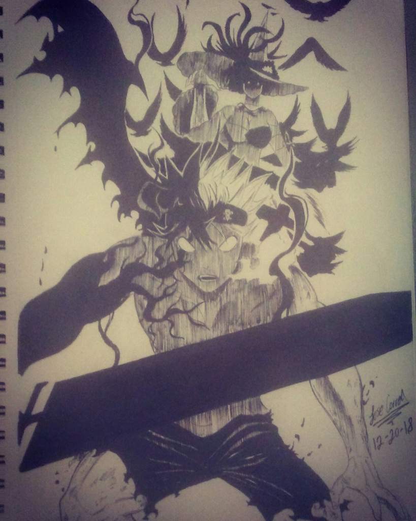 Another Asta Demon Form Drawing | ☆Anime ☆ Amino