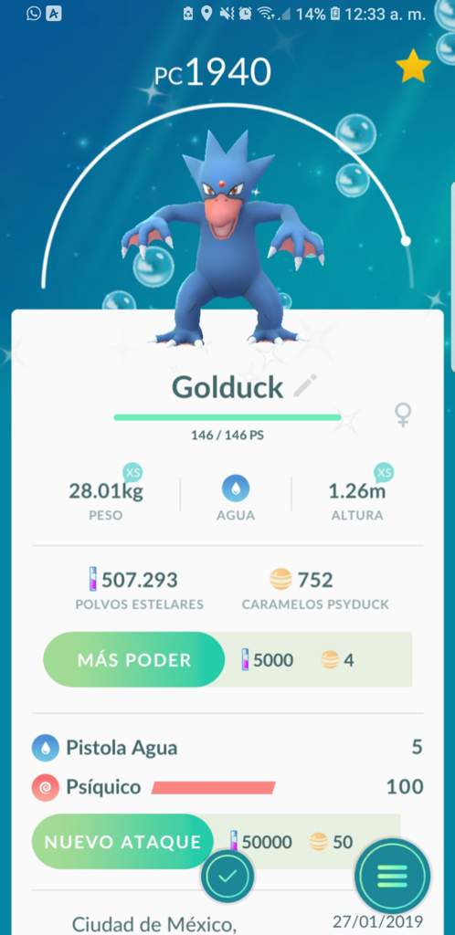 Evolucionando a Golduck shiny | Pokémon •GO• Amino