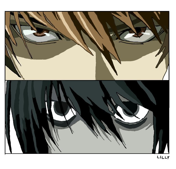 L Kira Eyes Death Note Amino