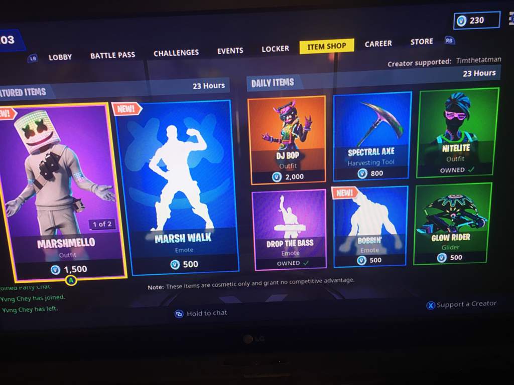 yeah i m copping this whole item shop tomorrow marshmallow hype man who s comment below if your copping this skin and rocking it saturday - marshmallow challenges fortnite