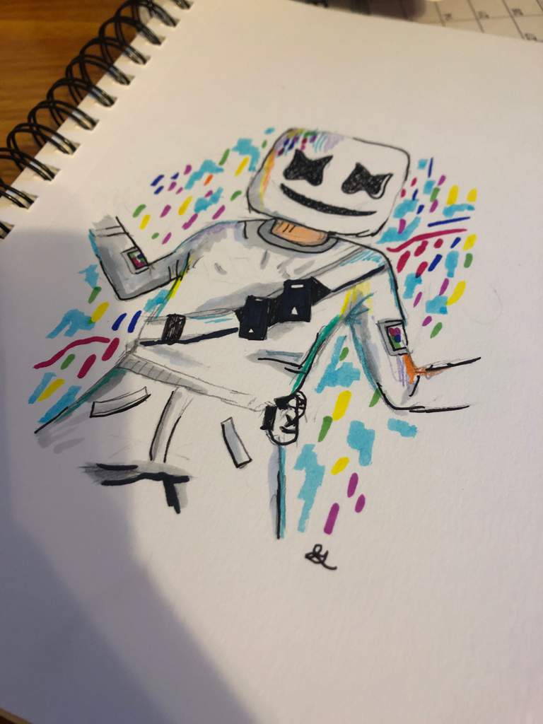 Dessin Fortnite Marshmello En Couleur Start the party! - Marshmello Drawing | Fortnite: Battle Royale Armory
