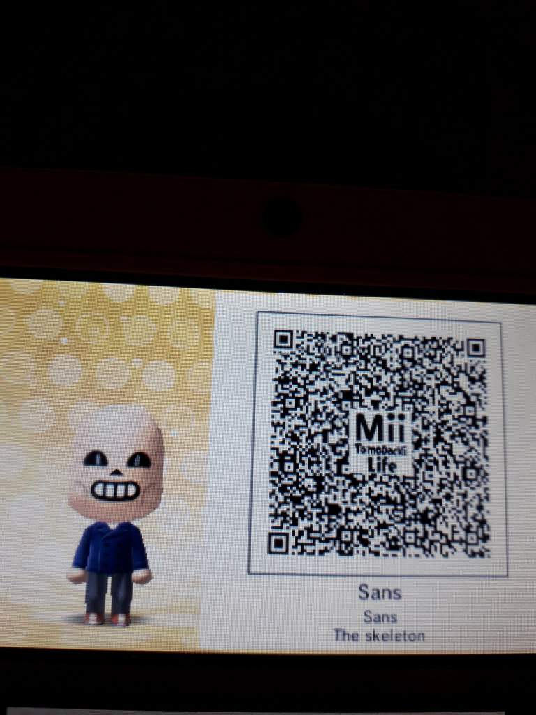 Undertale Mii QR Codes #1 | Tomodachi Life Amino