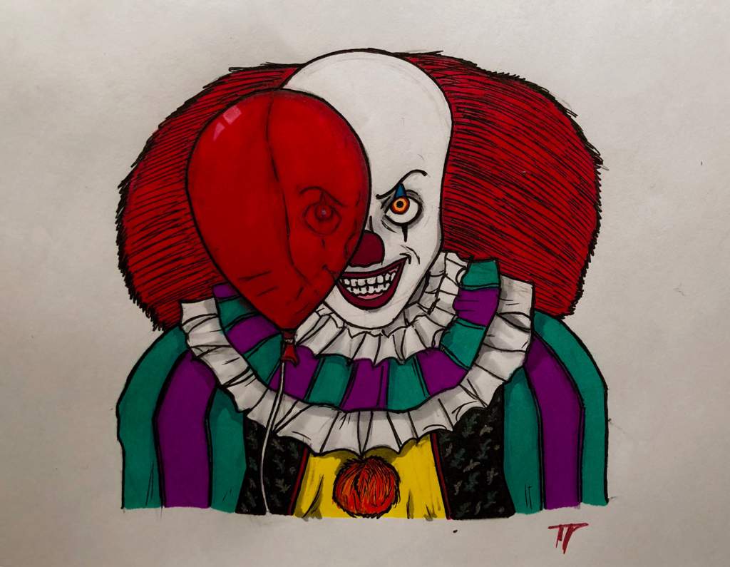 How To Draw Pennywise 1990 Things to draw when bored