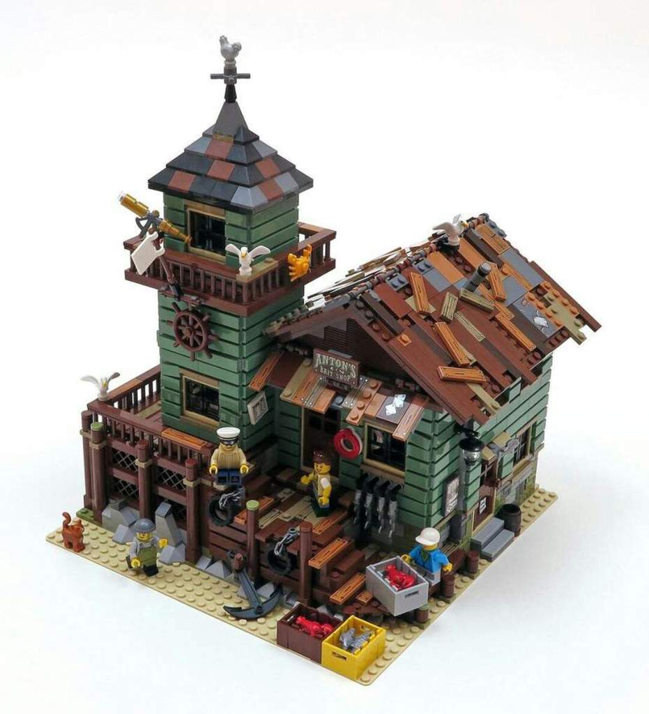 Старый конструктор. LEGO 21310. LEGO ideas 21310. Лего ideas 21310. Лего старый рыболовный магазин 21310.