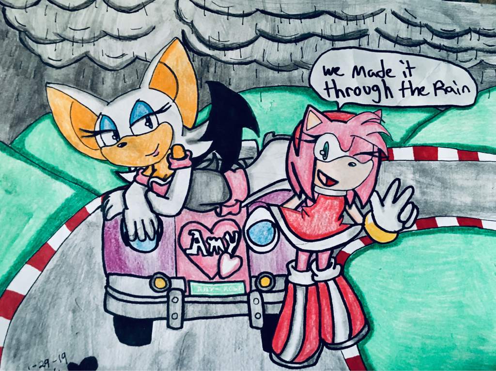 (rouge And Amy Fan Art) 