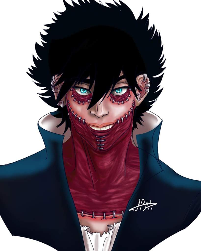 Dabi portrait process My Hero Academia Amino