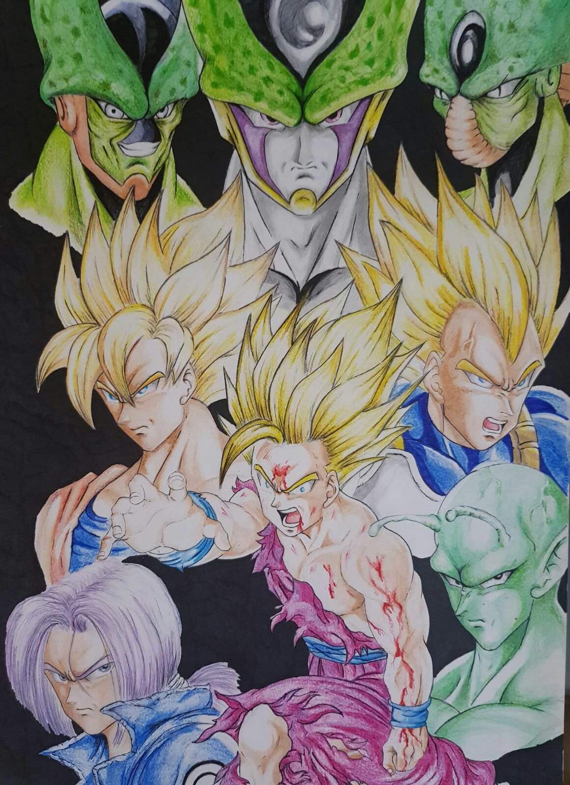 Dibujo saga de cell dragon ball | DRAGON BALL ESPAÑOL Amino