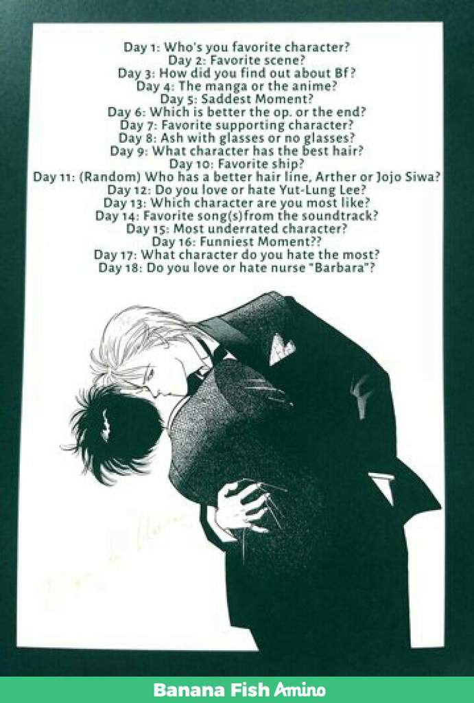 30 Day Challenge Wiki Banana Fish Amino