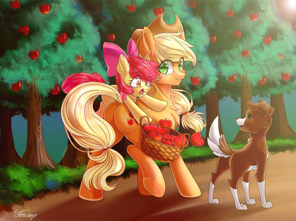 Applejack/ЭплДжек-[C]┏━━━━━ೋ ೌ ೬ ೂ━━━━━┓
[BIC]Applejack
[C]┗━━━━━ೋ ೌ ೬ ೂ━━━━━┛
[IC](Эп(п)лджек, AJ, Эй-Джей) — земная пони из