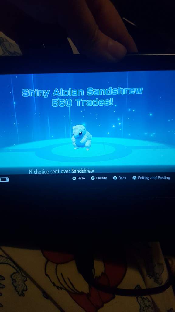 Shiny Alolan Sandshrew At 560 Trades In Lets Go Pikachu