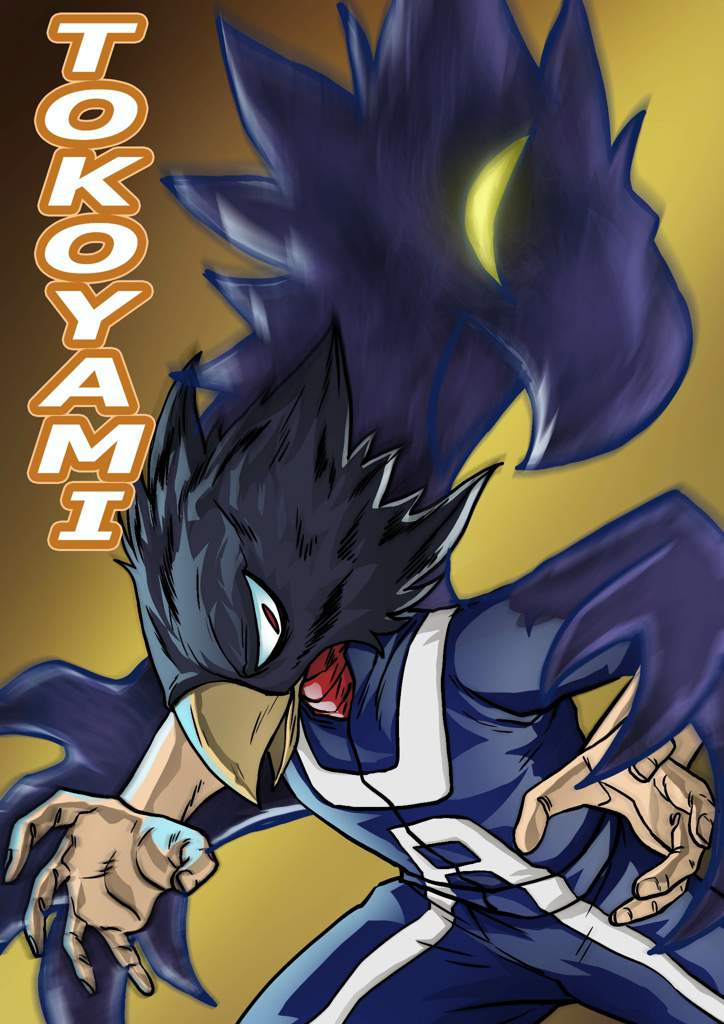 Dibujando a tokoyami de My hero academia Arte Anime