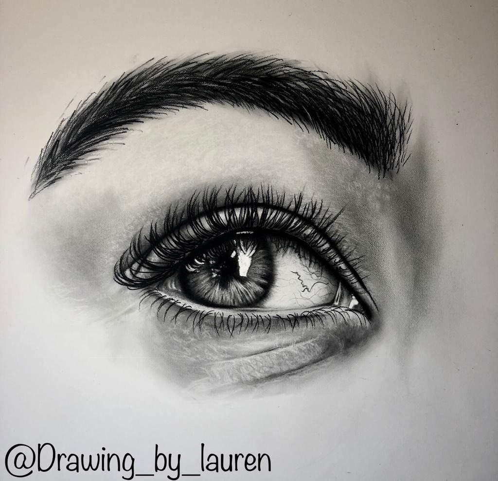 Eye- charcoal drawing | Art Amino