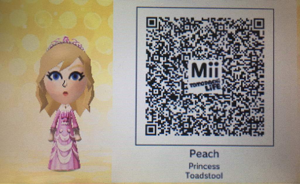 tomodachi life qr codes princess peach