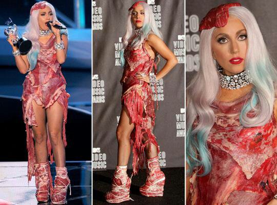 El Significado del Vestido de Carne de los Vms 2010 | •Lady Gaga Amino•  Amino