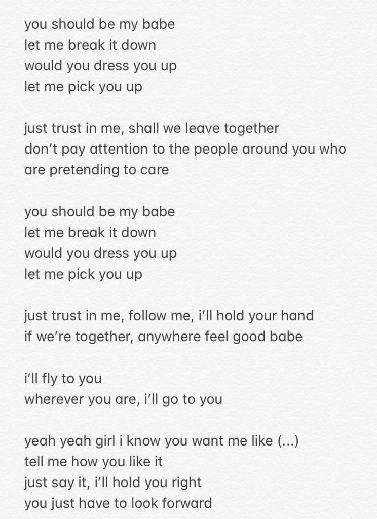 Translated Lyrics To Yugyeom S You Got7 Amino