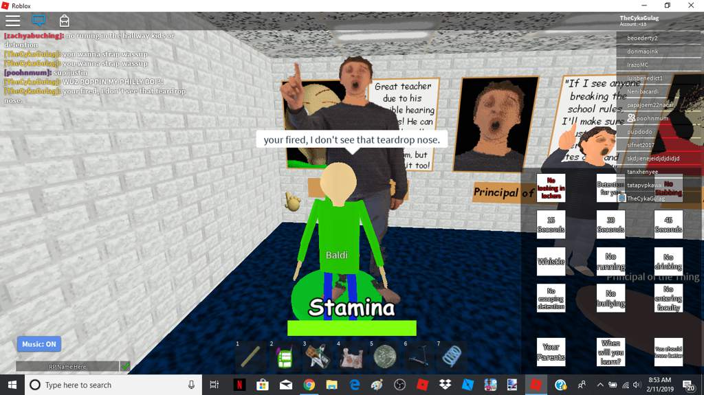 School Faculty Criteria Boi U Need A Nose Principal Gets - baldi boi roblox