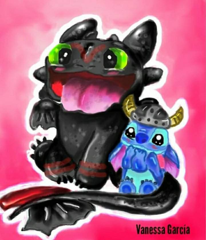 Chimuelo y Stich 💙 Dibujo digital 💙 | •Arte Amino• Amino