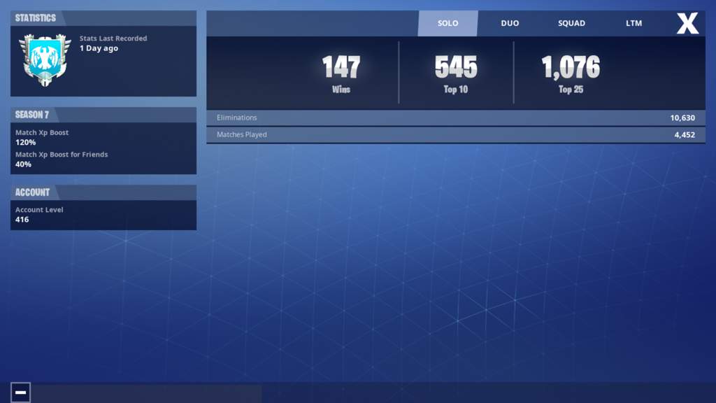 my overall stats - what is ltm fortnite stats