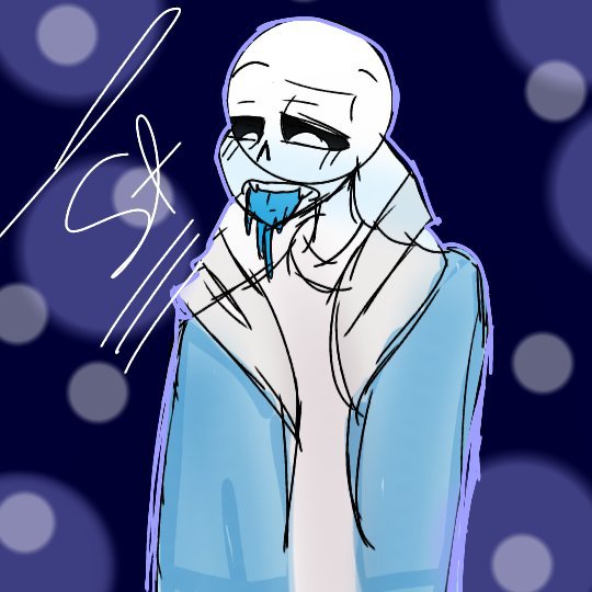 A quick drawing of sans | Sans' FanGirls Amino