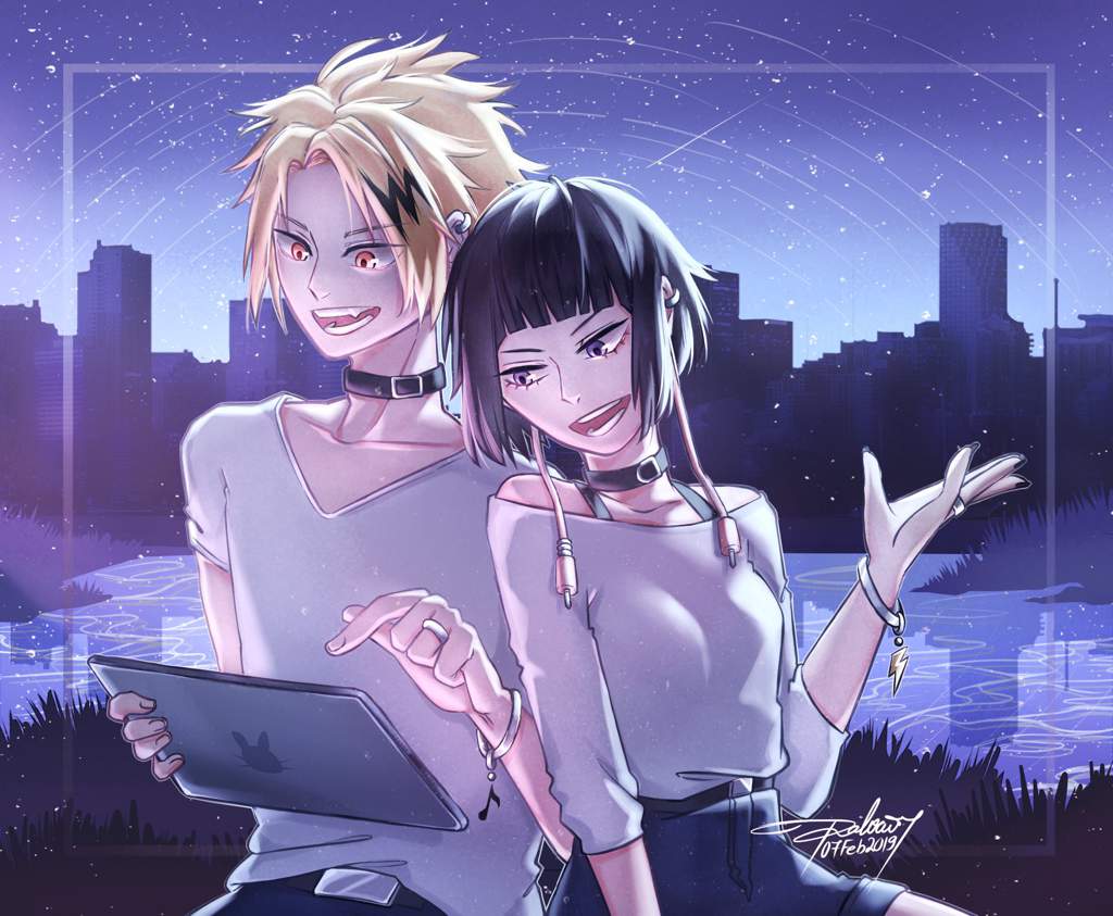 Kaminari X Jirou Painting Process 