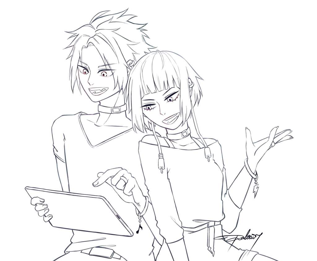 Kaminari X Jirou Painting Process | Anime Amino