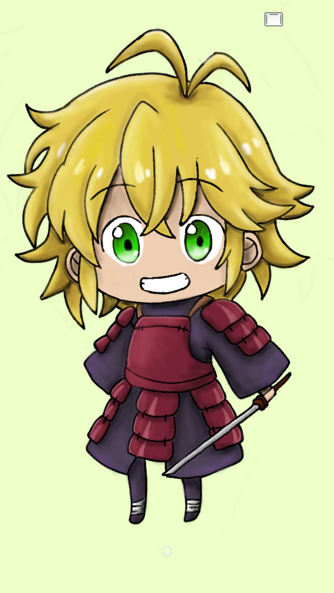 Chibi Meliodas in Madara's armour | Seven Deadly Sins Amino