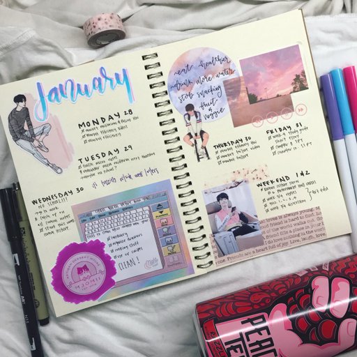My Favourite Spreads | Bullet Journal Amino